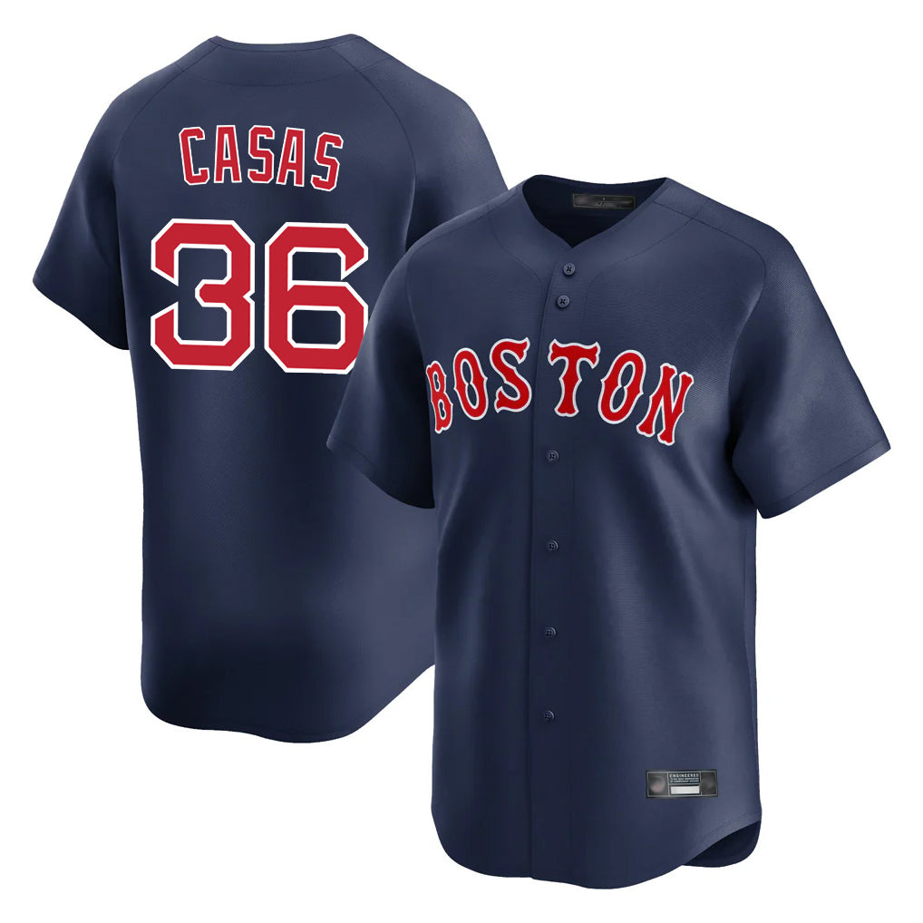 Pouc B.Red Sox #36 Triston Casas Player Navy Limited Home Game Stitched Jersey