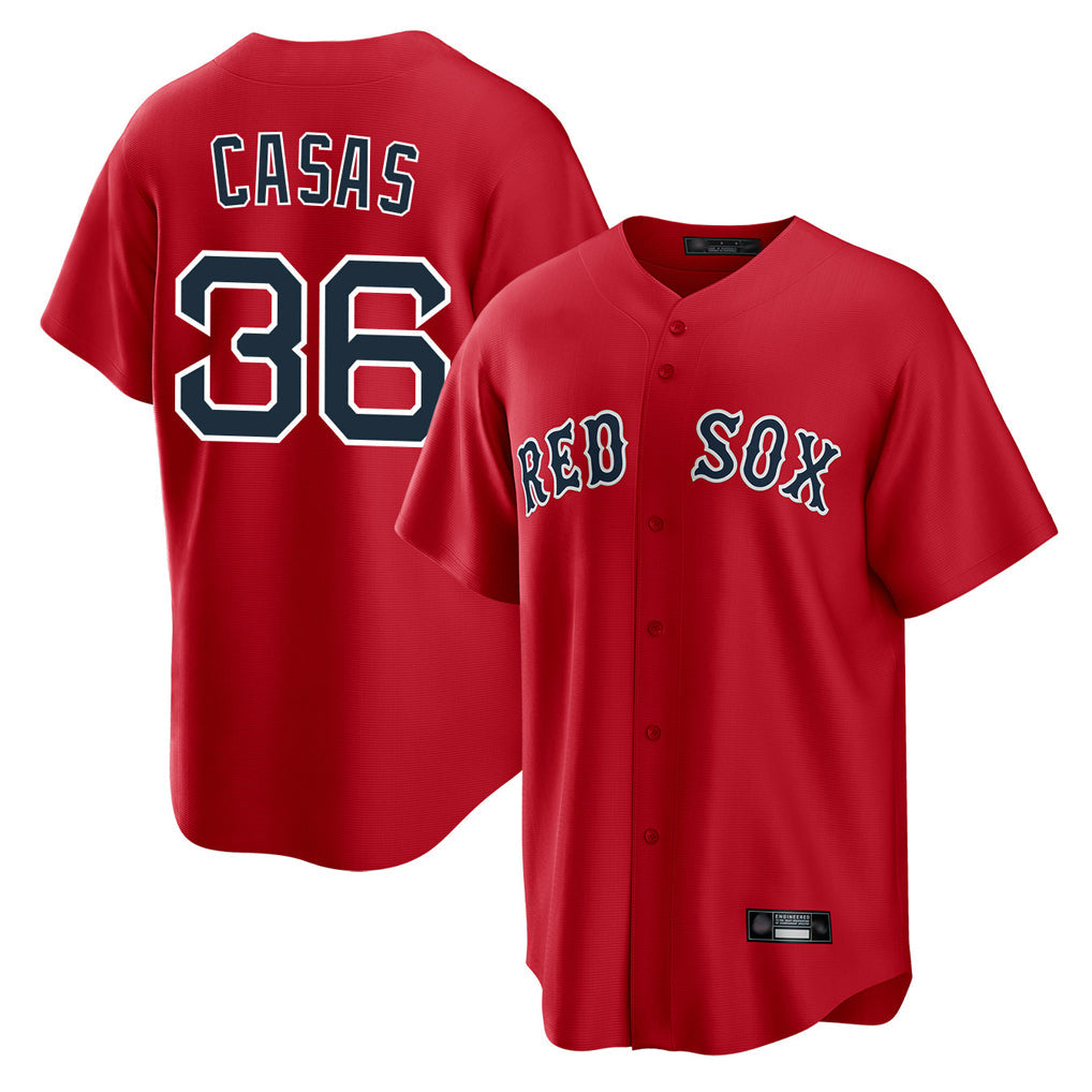 Pouc B.Red Sox #36 Triston Casas Player Red Home Game Stitched Jersey