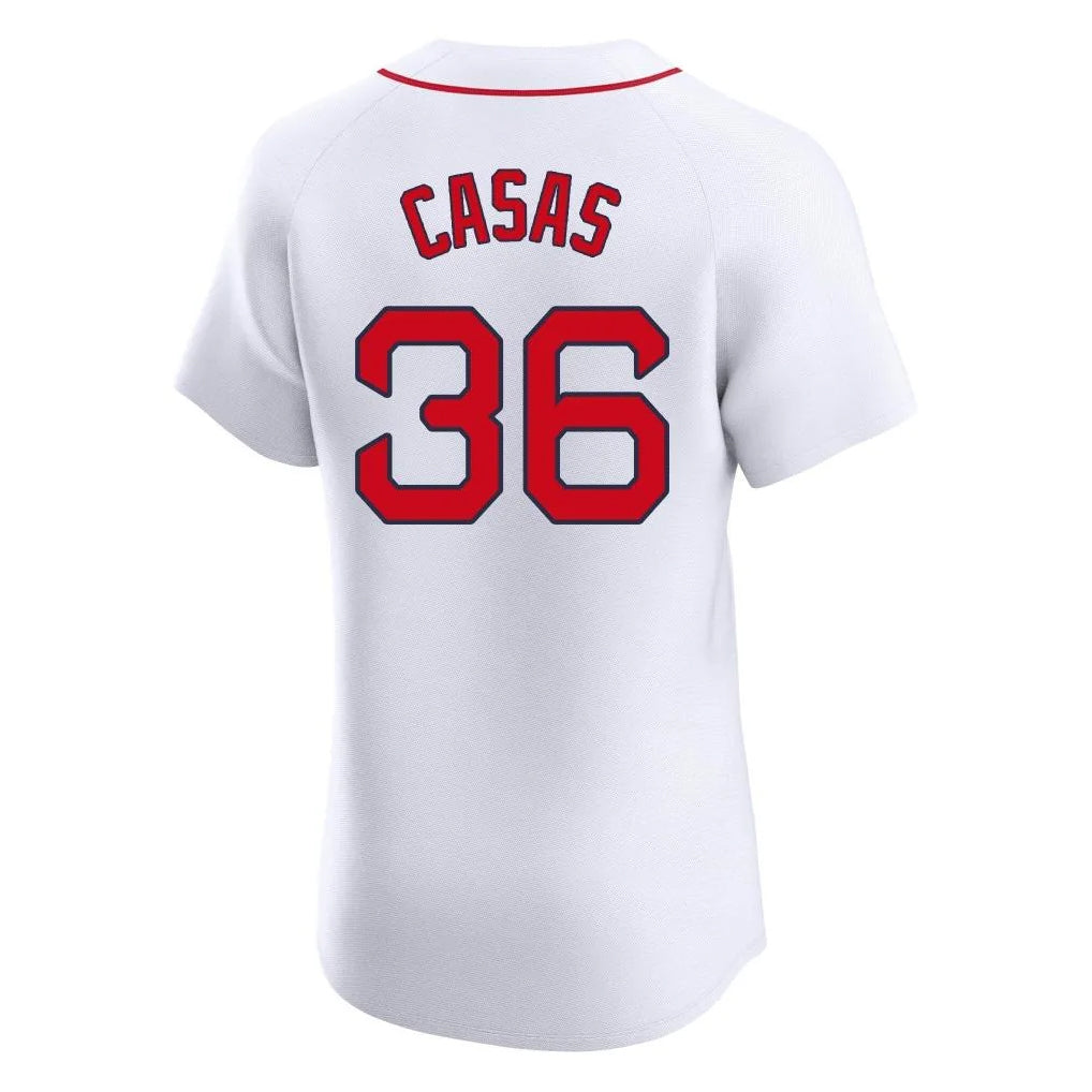 Pouc B.Red Sox #36 Triston Casas Player White Limited Elite Home Game Stitched Jerseys