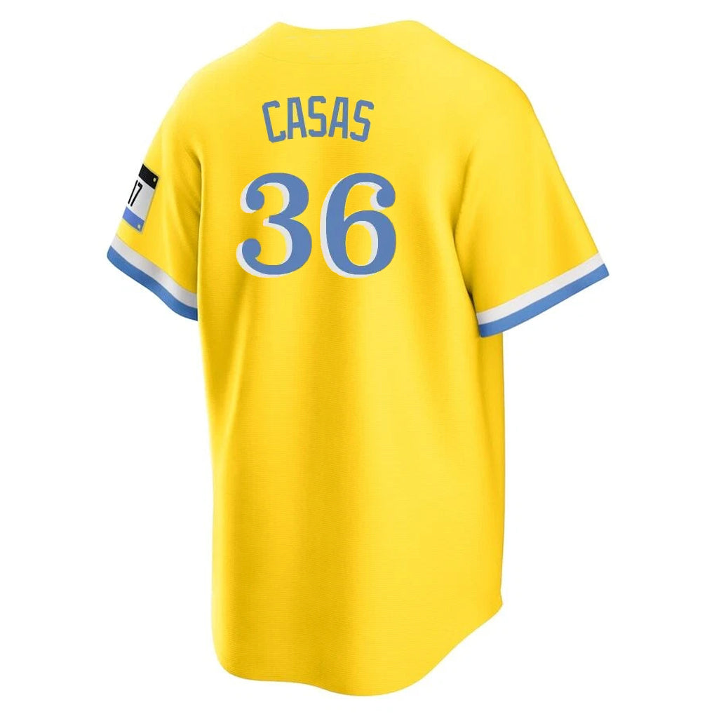 Pouc B.Red Sox #36 Triston Casas Player Yellow Home Game Stitched Jerseys