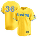 Pouc B.Red Sox #36 Triston Casas Player Yellow Limited Home Game Stitched Jersey