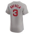 Pouc B.Red Sox #3 Ceddanne Rafaela Player Gray Road Limited Elite Home Game Stitched Jerseys
