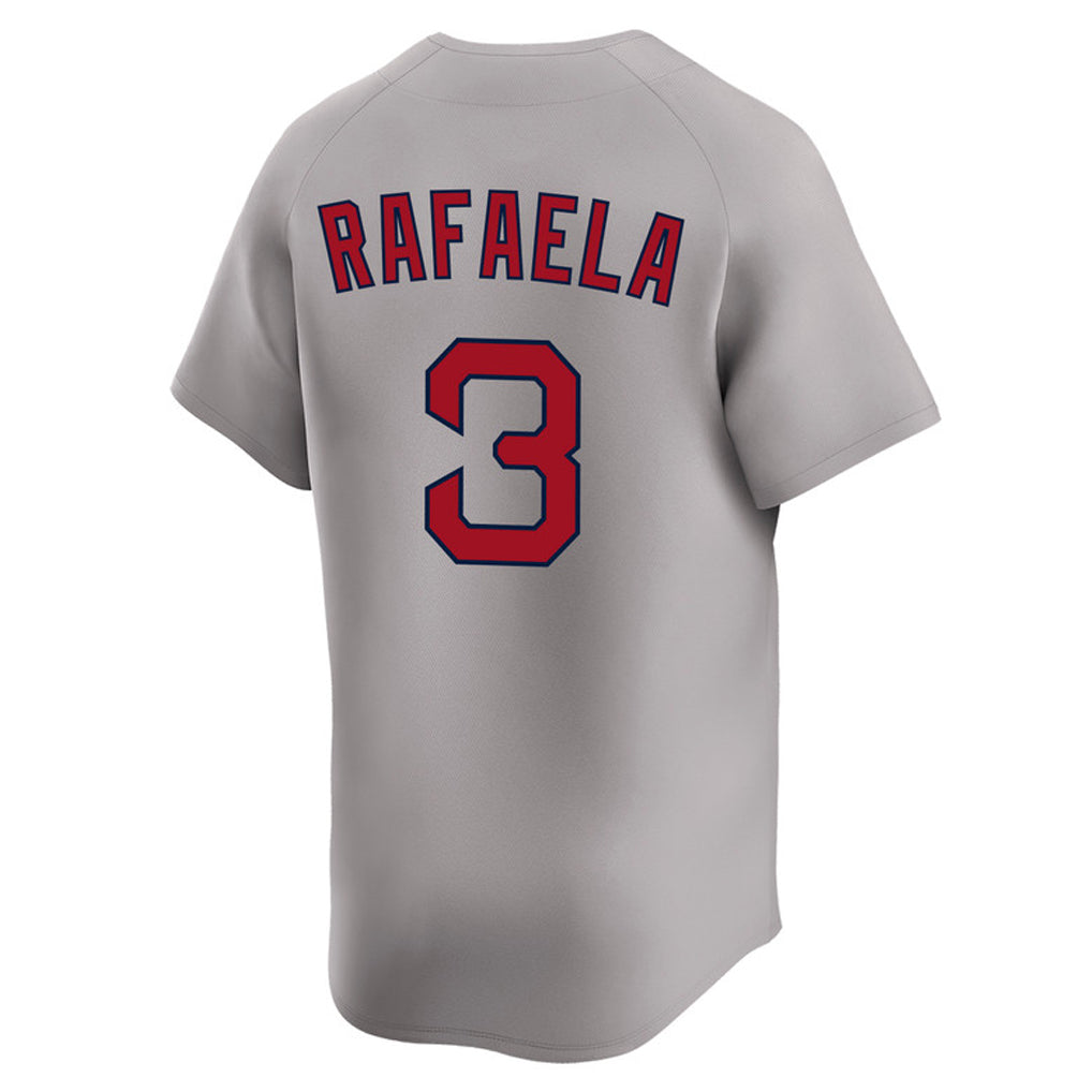Pouc B.Red Sox #3 Ceddanne Rafaela Player Gray Road Limited Home Game Stitched Jerseys