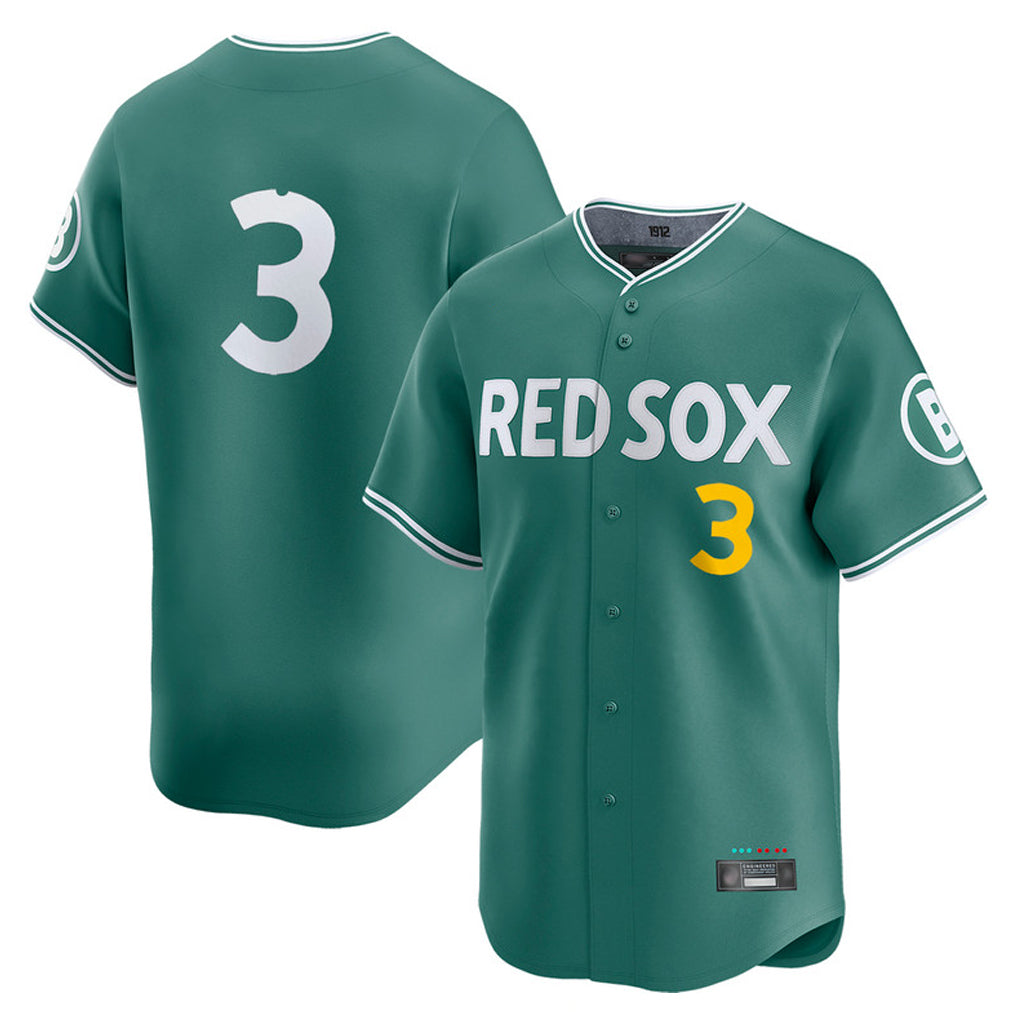 Pouc B.Red Sox #3 Ceddanne Rafaela Player Green City Connect Limited Home Game Stitched Jersey