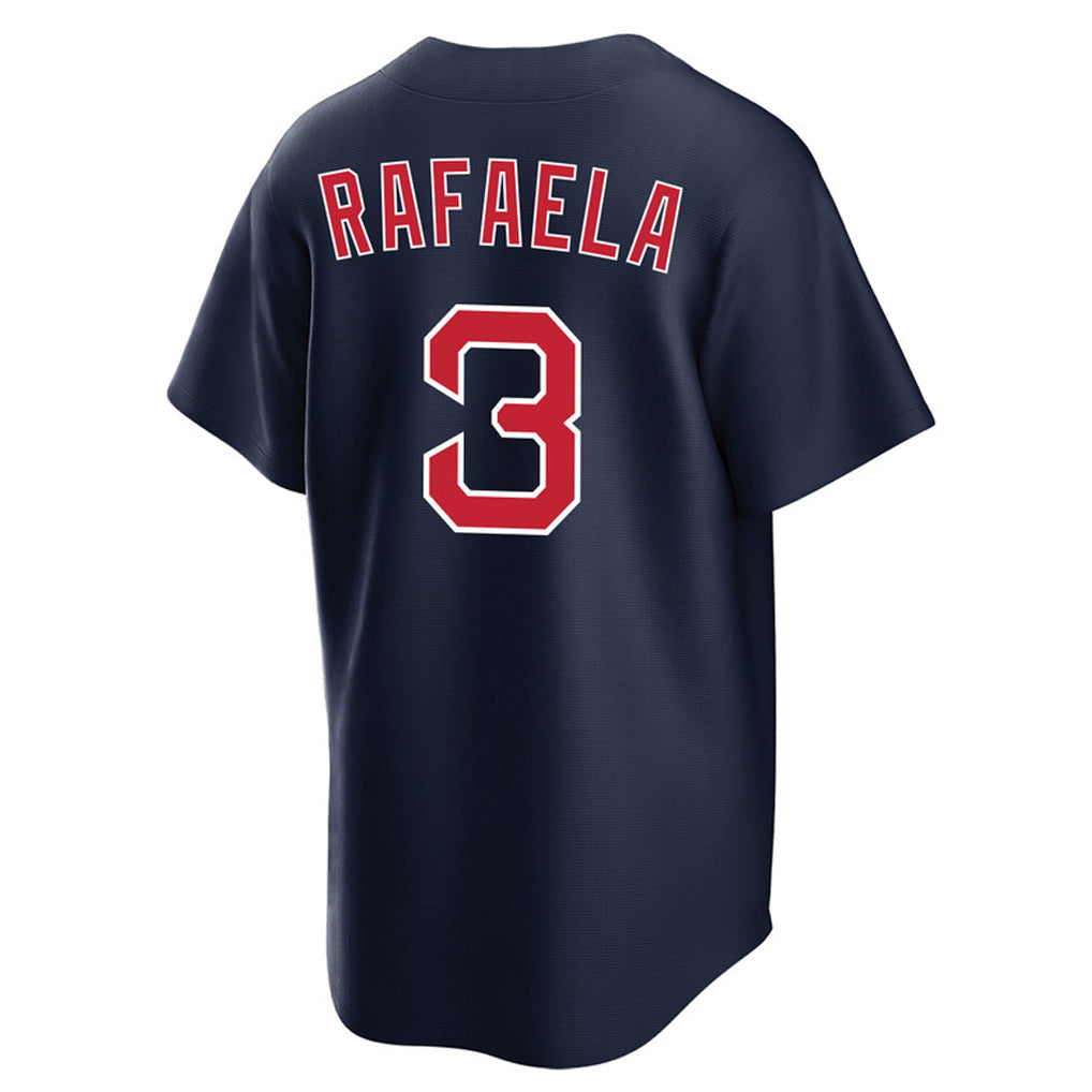 Pouc B.Red Sox #3 Ceddanne Rafaela Player Navy Home Game Stitched Jerseys