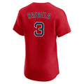 Pouc B.Red Sox #3 Ceddanne Rafaela Player Red Limited Elite Home Game Stitched Jerseys