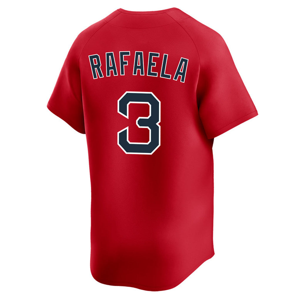 Pouc B.Red Sox #3 Ceddanne Rafaela Player Red Limited Home Game Stitched Jerseys