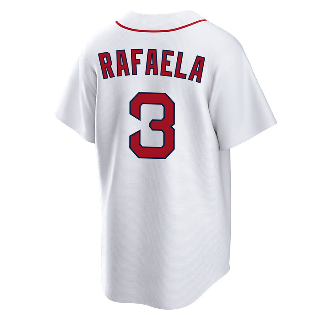 Pouc B.Red Sox #3 Ceddanne Rafaela Player White Home Game Stitched Jerseys