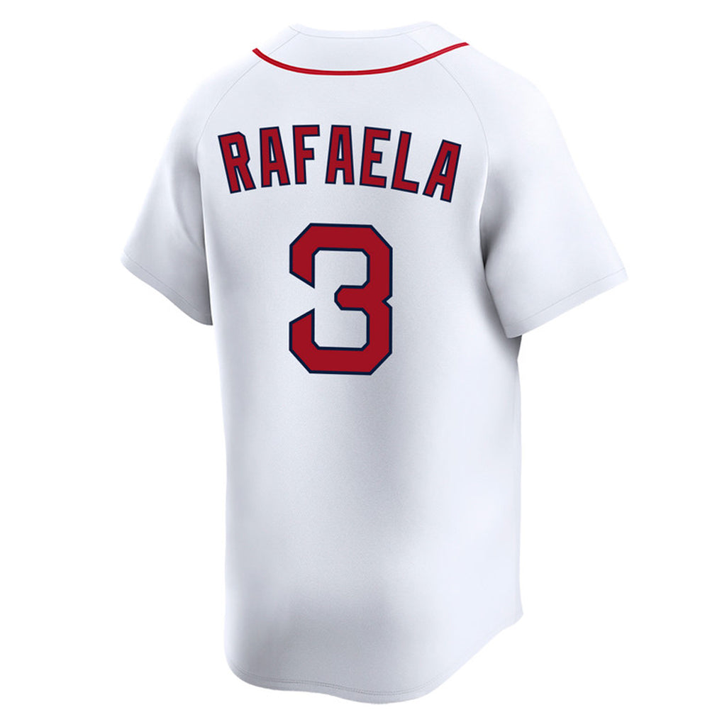 Pouc B.Red Sox #3 Ceddanne Rafaela Player White Limited Home Game Stitched Jerseys