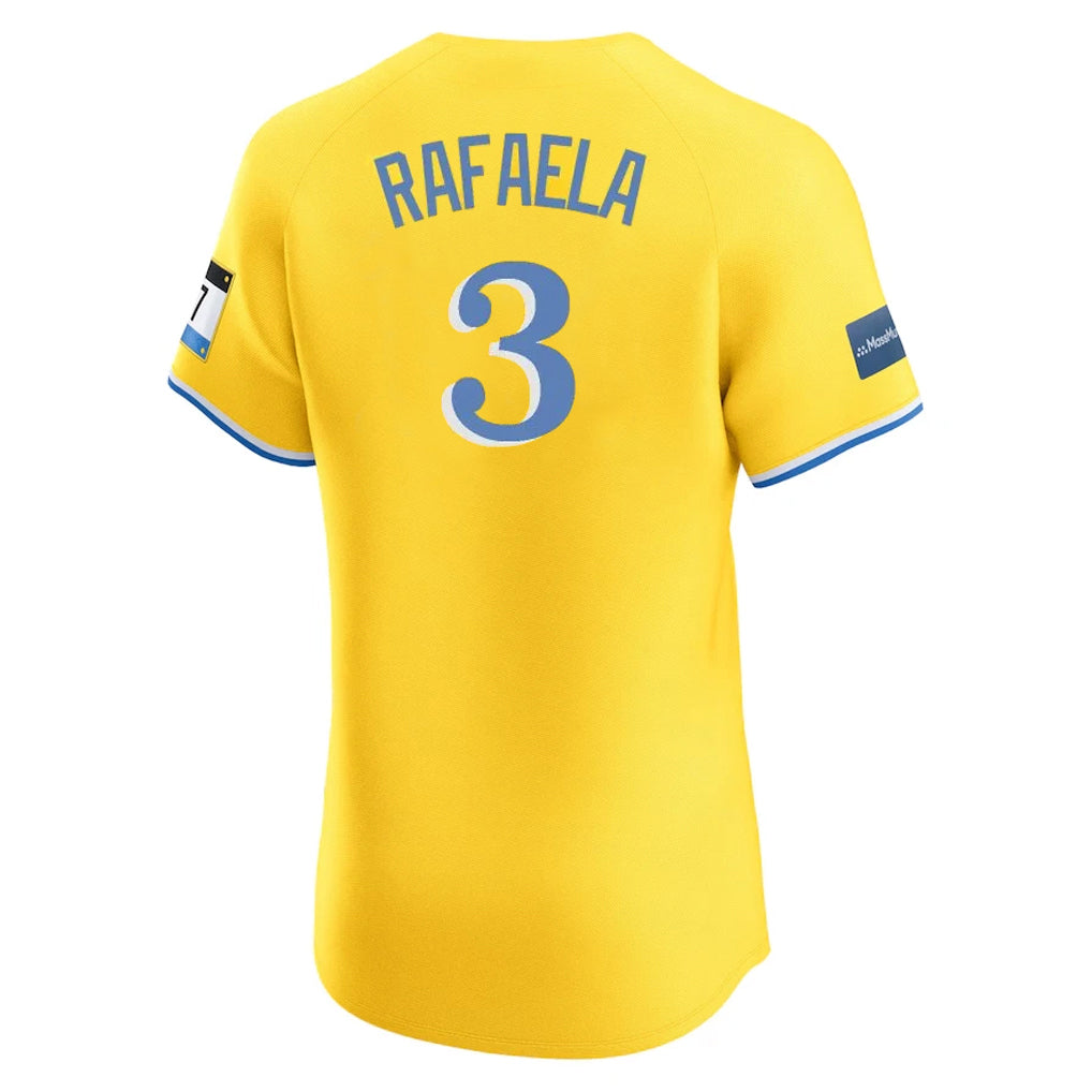 Pouc B.Red Sox #3 Ceddanne Rafaela Player Yellow Limited Elite Home Game Stitched Jerseys