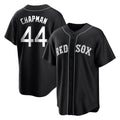 Pouc B.Red Sox #44 Aroldis Chapman Player Black Home Game Stitched Jerseys