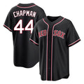 Pouc B.Red Sox #44 Aroldis Chapman Player Black Out Home Game Stitched Jerseys