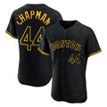 Pouc B.Red Sox #44 Aroldis Chapman Player Black Snake Skin City Limited Elite Home Stitched Jerseys