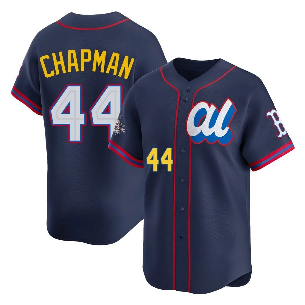 Pouc B.Red Sox #44 Aroldis Chapman Player Navy American League All-Star Edition Game Stitched Jerseys