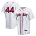 Pouc B.Red Sox #44 Aroldis Chapman Player White Home Game Stitched Jerseys