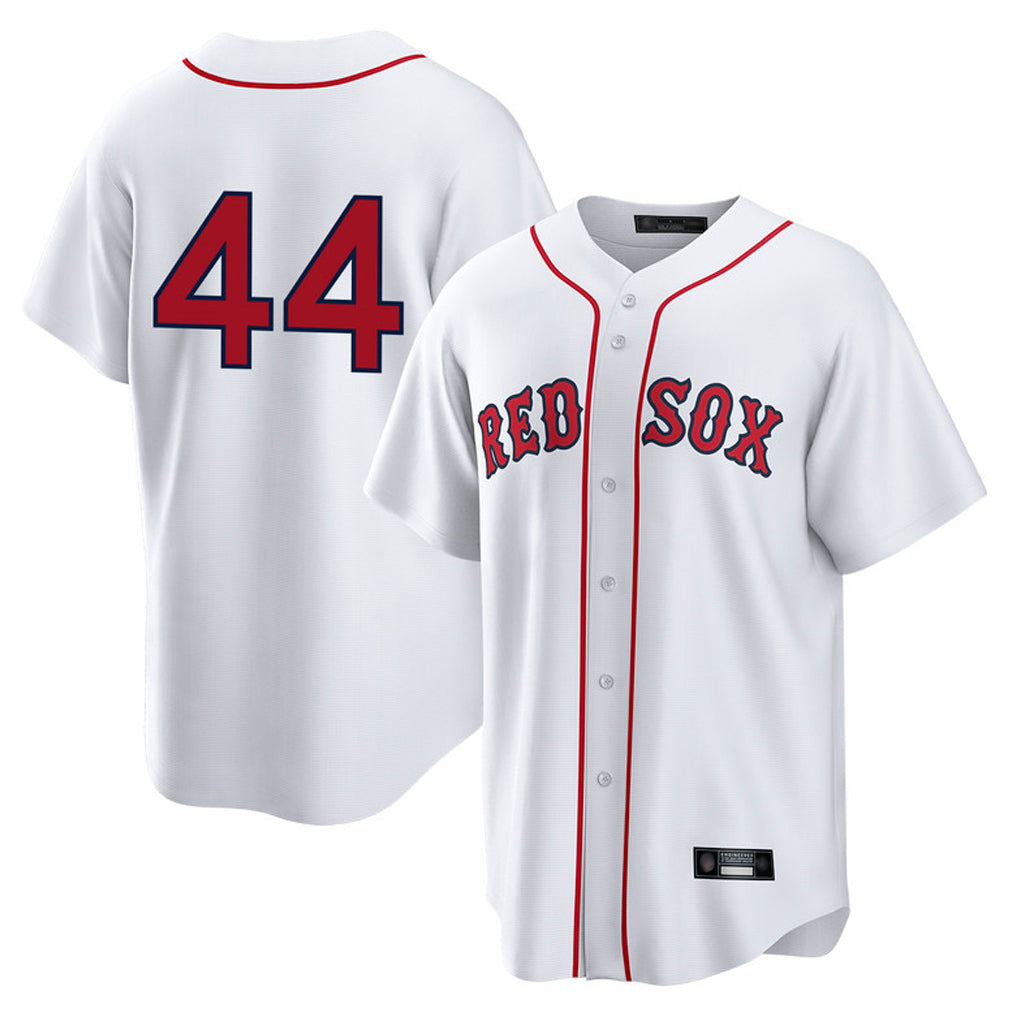 Pouc B.Red Sox #44 Aroldis Chapman Player White Home Game Stitched Jerseys