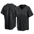Pouc B.Red Sox #49 Tim Wakefield Player Black T-shirt Home Game Stitched Jerseys
