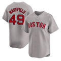 Pouc B.Red Sox #49 Tim Wakefield Player Gray Road Limited Home Game Stitched Jerseys
