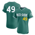 Pouc B.Red Sox #49 Tim Wakefield Player Green City Connect Limited Elite Home Game Stitched Jerseys