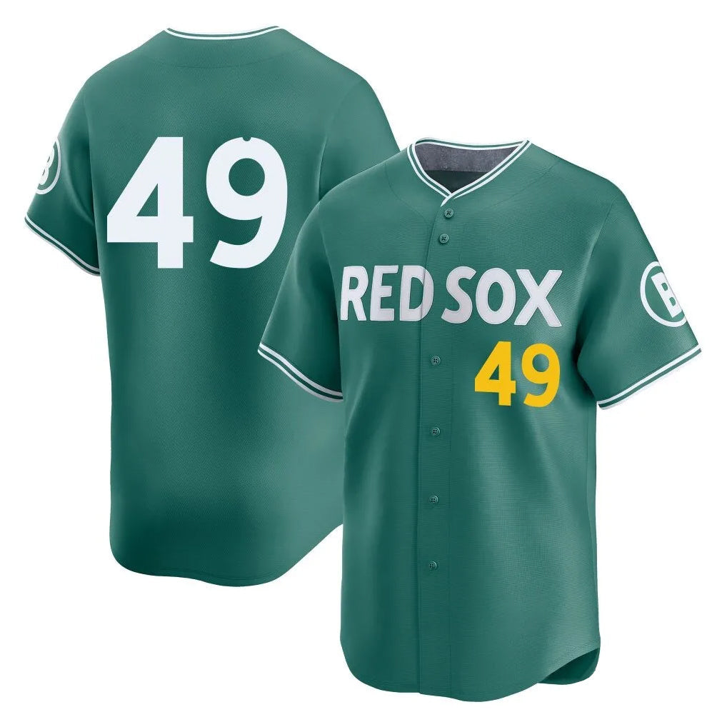 Pouc B.Red Sox #49 Tim Wakefield Player Green City Connect Limited Home Game Stitched Jerseys