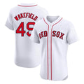 Pouc B.Red Sox #49 Tim Wakefield Player White Limited Elite Home Game Stitched Jerseys