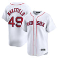 Pouc B.Red Sox #49 Tim Wakefield Player White Limited Home Game Stitched Jerseys