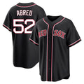Pouc B.Red Sox #52 Wilyer Abreu Player Black Out Home Game Stitched Jerseys