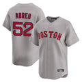 Pouc B.Red Sox #52 Wilyer Abreu Player Gray Road Limited Home Game Stitched Jerseys