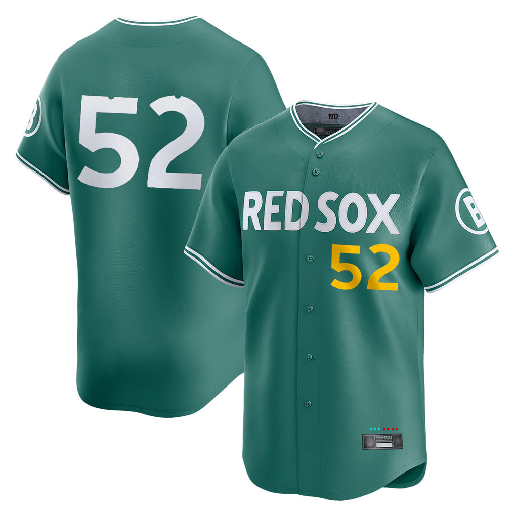 Pouc B.Red Sox #52 Wilyer Abreu Player Green City Connect Limited Home Game Stitched Jerseys