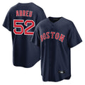 Pouc B.Red Sox #52 Wilyer Abreu Player Navy Home Game Stitched Jerseys