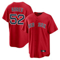 Pouc B.Red Sox #52 Wilyer Abreu Player Red Home Game Stitched Jerseys