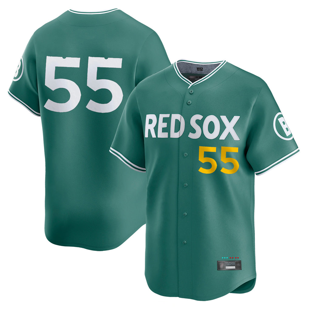Pouc B.Red Sox #55 Ranger Su¡§¡érez Player Green City Connect Limited Home Game Stitched Jerseys