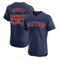 Pouc B.Red Sox #55 Ranger Su¡§¡érez Player Navy Limited Elite Home Game Stitched Jerseys
