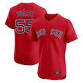 Pouc B.Red Sox #55 Ranger Su¡§¡érez Player Red Limited Elite Home Game Stitched Jerseys