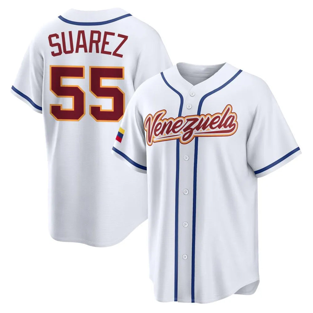 Pouc B.Red Sox #55 Ranger Su¡§¡érez Player White 2026 World Classic Limited Home Game Stitched Jerseys