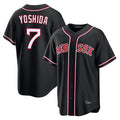 Pouc B.Red Sox #7 Masataka Yoshida Player Black Home Game Stitched Jerseys