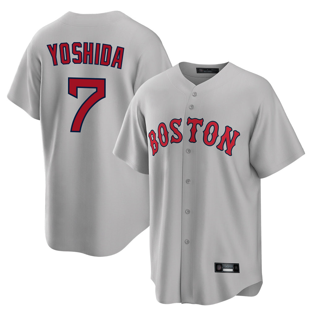 Pouc B.Red Sox #7 Masataka Yoshida Player Gray Road Home Game Stitched Jersey