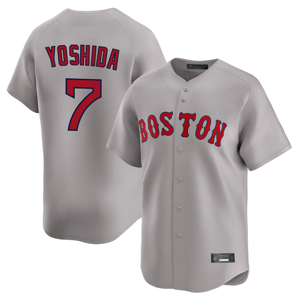 Pouc B.Red Sox #7 Masataka Yoshida Player Gray Road Limited Home Game Stitched Jersey