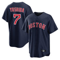 Pouc B.Red Sox #7 Masataka Yoshida Player Navy Home Game Stitched Jersey