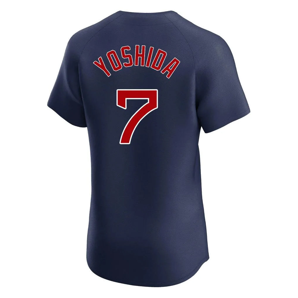 Pouc B.Red Sox #7 Masataka Yoshida Player Navy Limited Elite Home Game Stitched Jerseys