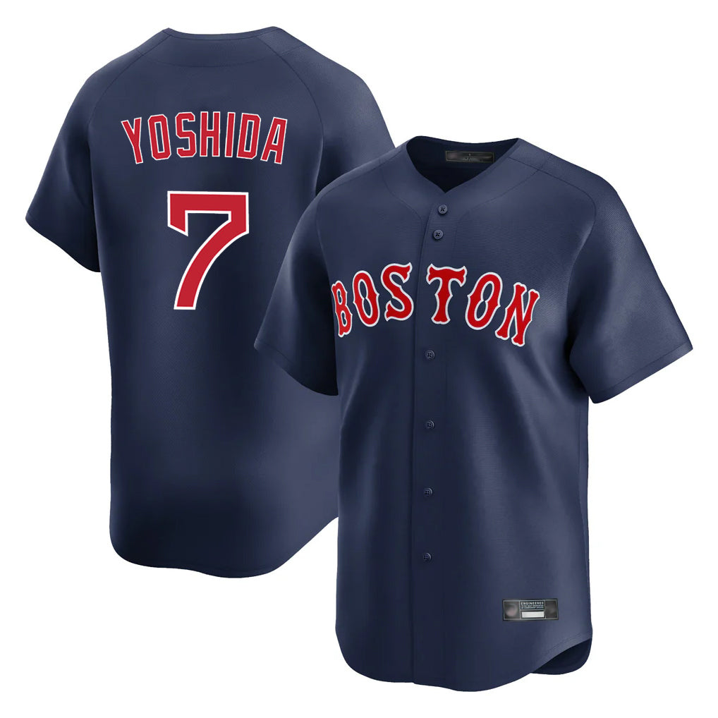 Pouc B.Red Sox #7 Masataka Yoshida Player Navy Limited Home Game Stitched Jersey