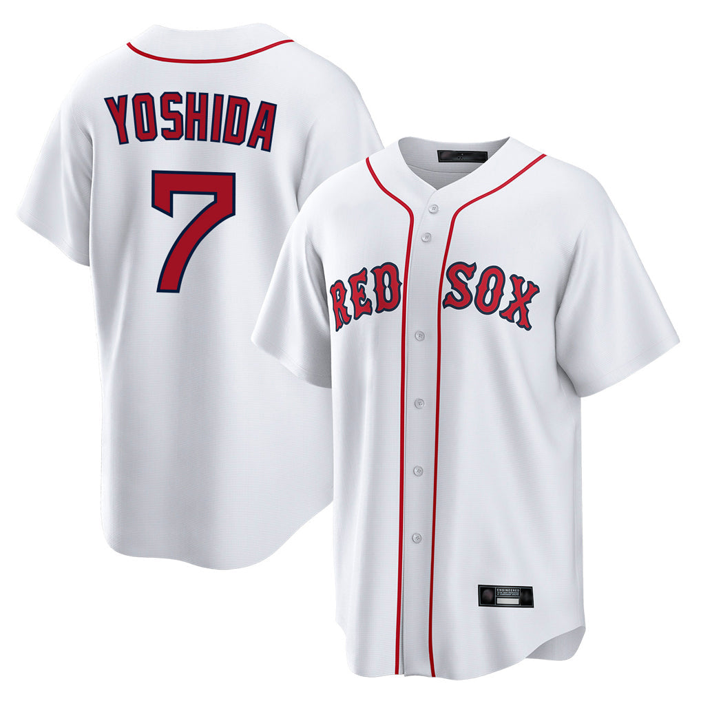 Pouc B.Red Sox #7 Masataka Yoshida Player White Home Game Stitched Jersey