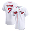 Pouc B.Red Sox #7 Masataka Yoshida Player White Limited Elite Home Game Stitched Jersey