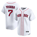 Pouc B.Red Sox #7 Masataka Yoshida Player White Limited Home Game Stitched Jersey