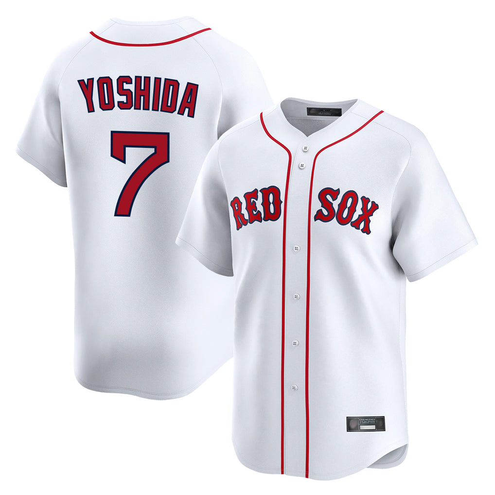 Pouc B.Red Sox #7 Masataka Yoshida Player White Limited Home Game Stitched Jersey