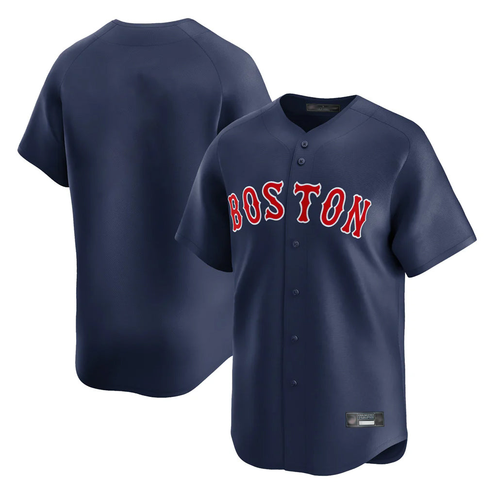 Pouc B.Red Sox Blank Player Navy Limited Home Game Stitched Jerseys