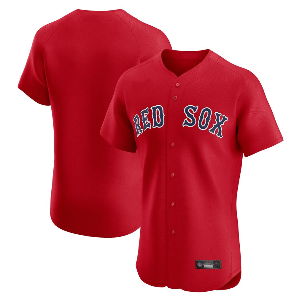 Pouc B.Red Sox Blank Player Red Limited Elite Home Game Stitched Jerseys