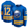 Pouc B.Sabres #12 Jordan Greenway Royal Home Breakaway Stitched Jerseys