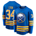 Pouc B.Sabres #34 Alex Lyon Royal Home Breakaway Stitched Jerseys