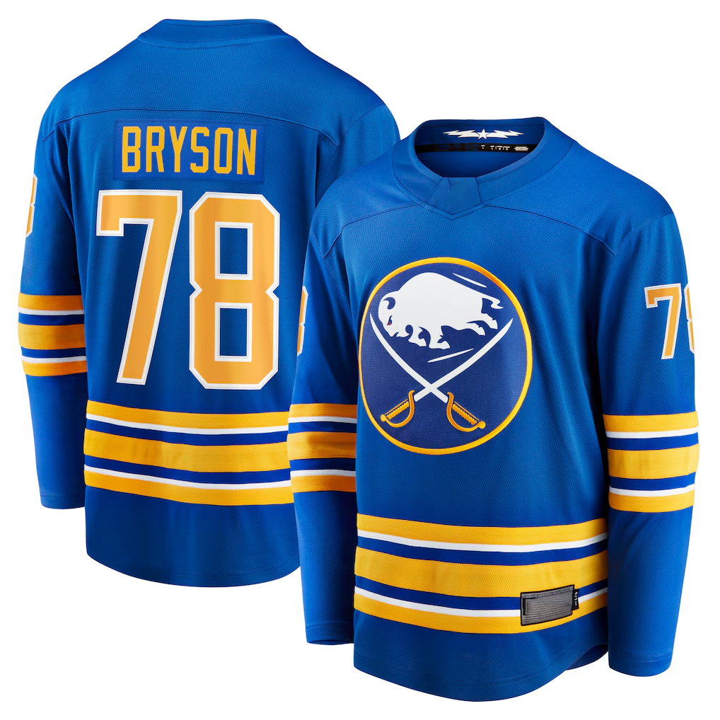 Pouc B.Sabres #78 Jacob Bryson Royal Home Breakaway Player Stitched Jerseys